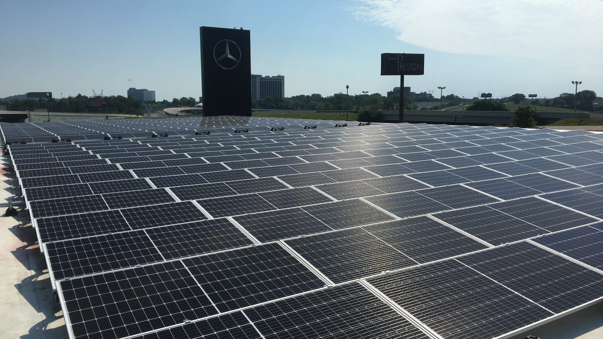 mercedes benz rooftop solar system